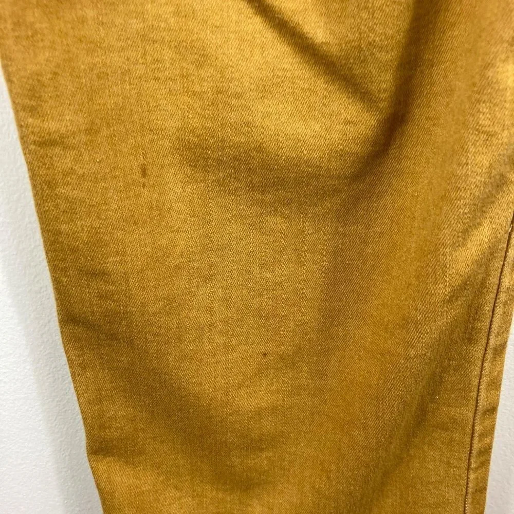 Mens Brazilian Sawary Denim Distressed Slim‎ Jeans Gold 33